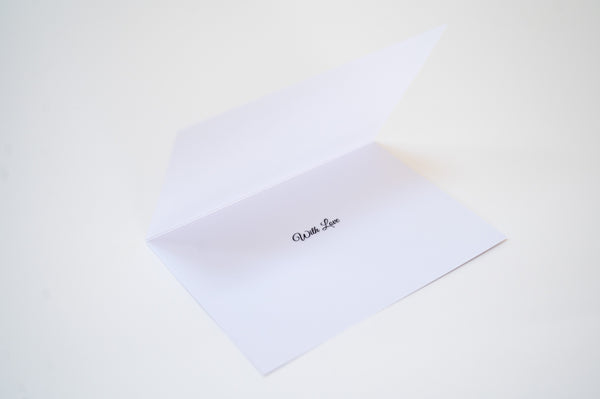 A With Love greeting card made in Ireland