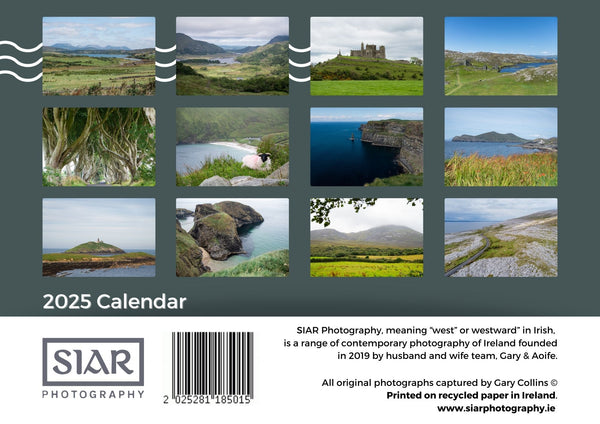 2025 Calendar - Landscapes of Ireland: USA Edition