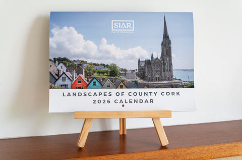 2026 County Cork Landscapes Calendar featuring scenic photography of Cork's countryside, coastlines, and landmarks