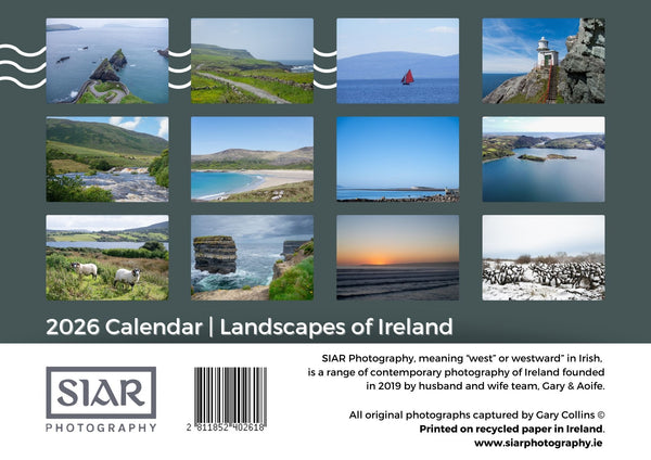 2026 Wall Calendar - Landscapes of Ireland