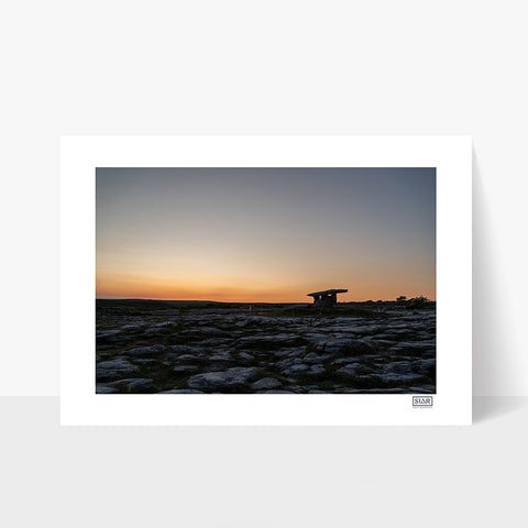 Poulnabrone Dolmen Sunset - The Burren - Clare