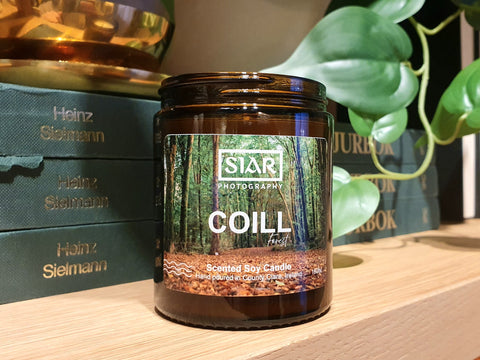Coill Forest Candle with oakmoss and amber fragrance