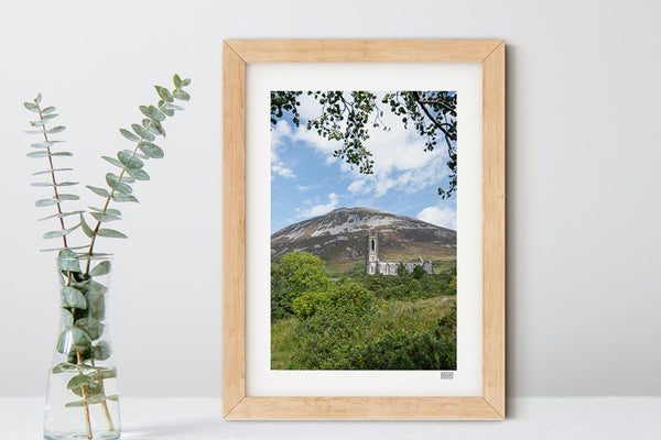 Mount Errigal Donegal landscape photo print – natural frame