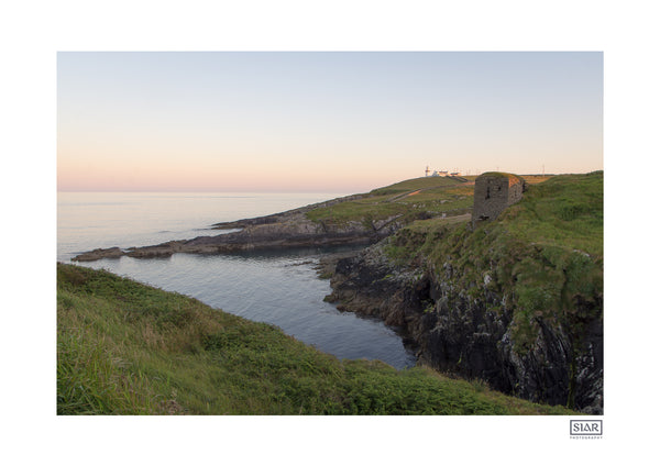A contemporary irish landscape print of the galley head in West Cork on the Wild Atlantic Way